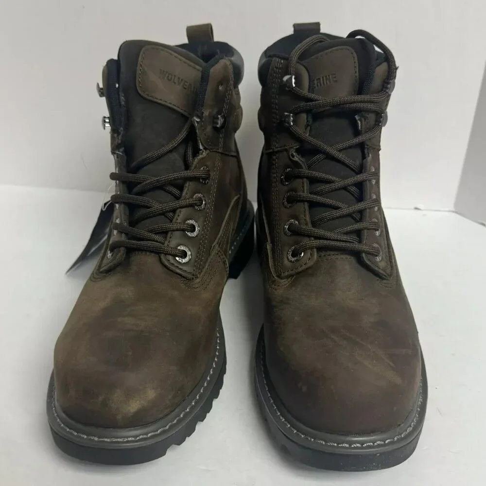 Wolverine Men's FloorHand Waterproof Steel Toe Boots Brown Size 8 M